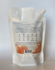 Napa Soap Company liquid soap refill pouch on a light gray background