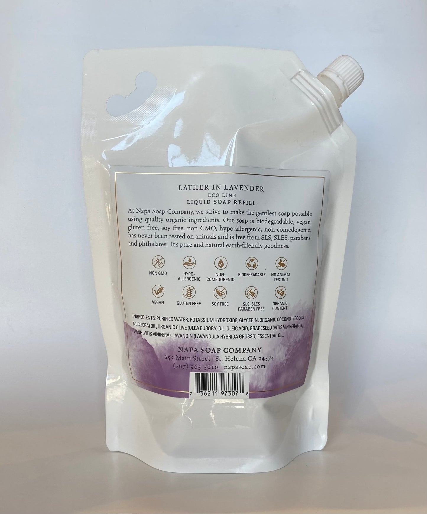 Lather in Lavender Liquid Soap Pouch Refill