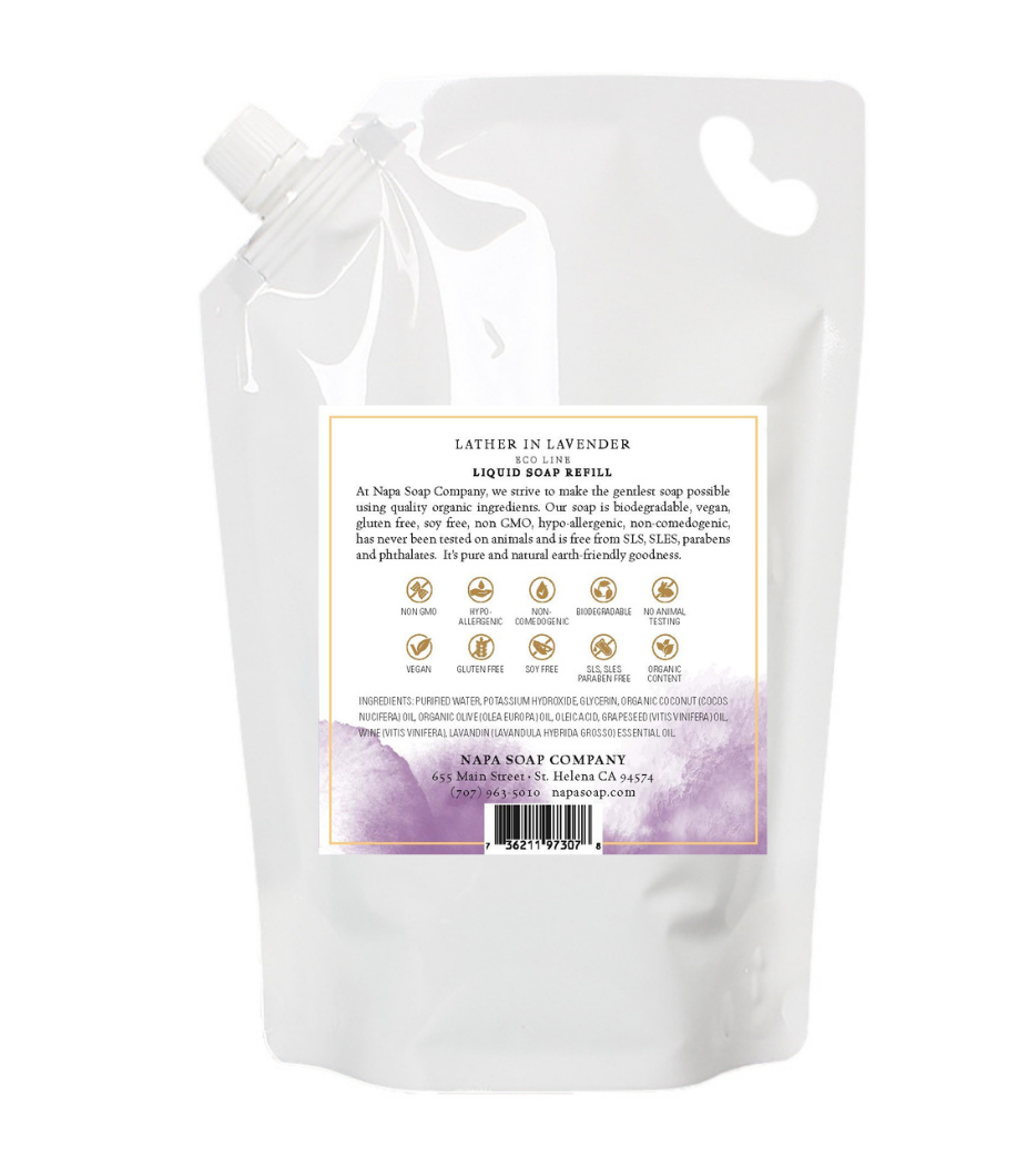 Lather in Lavender Liquid Soap Pouch Refill