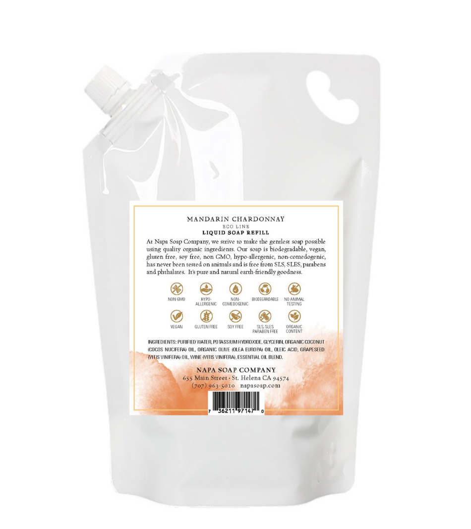 Mandarin Chardonnay Eco Line Liquid Soap Pouch Refill