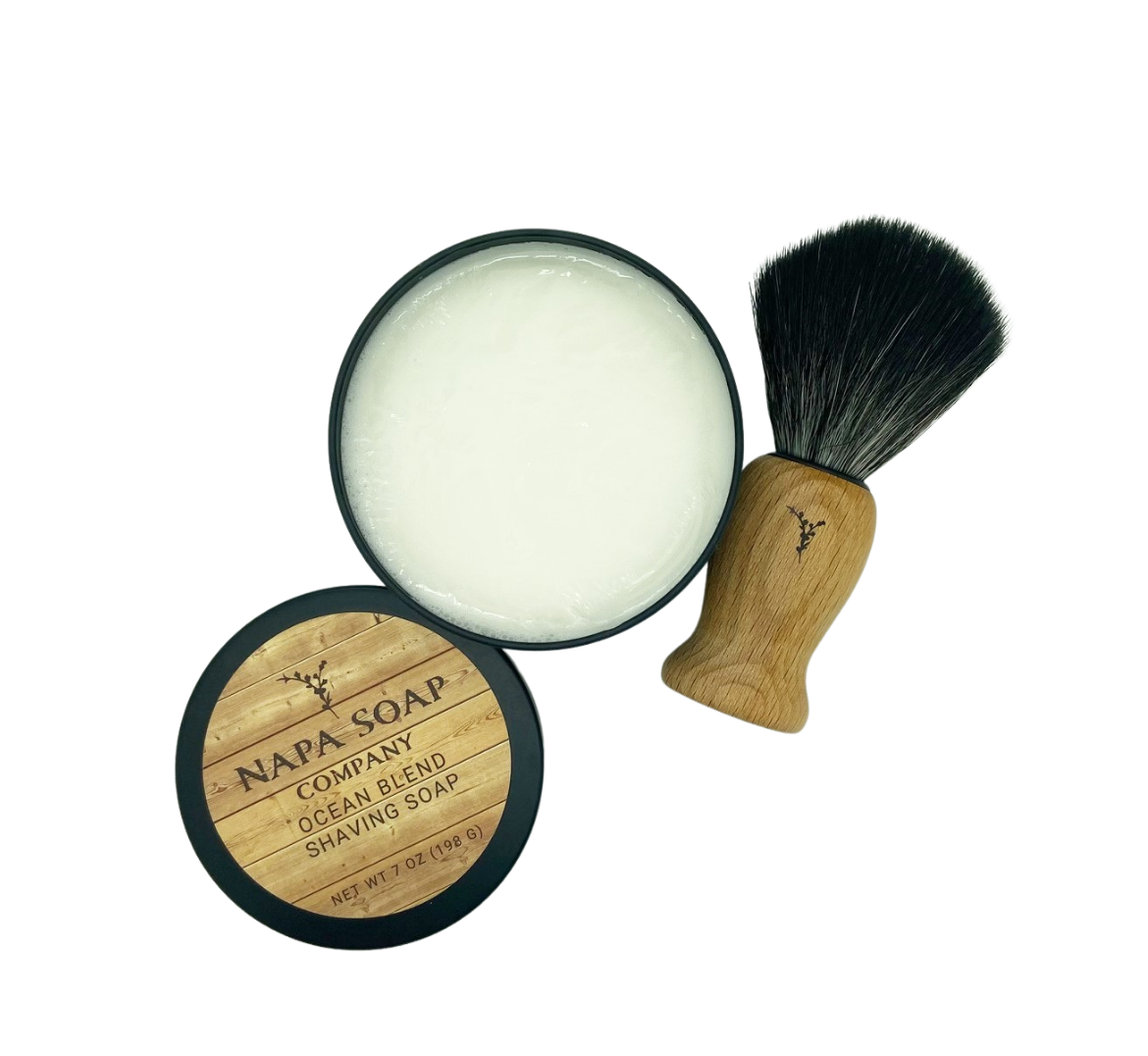 Shaving Soap Set - Black Tin