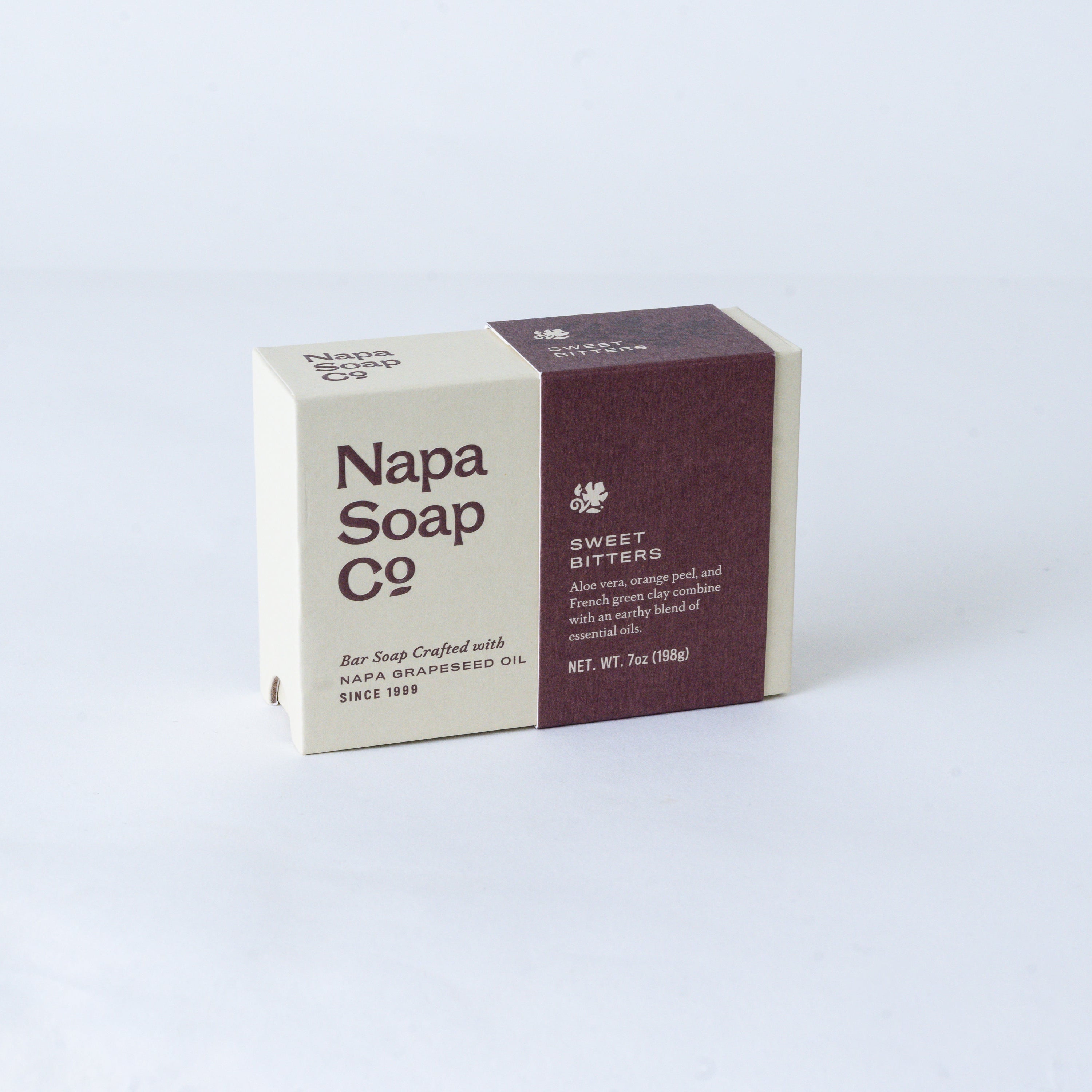 Napa Soap Co. bar soap packaging on a white background