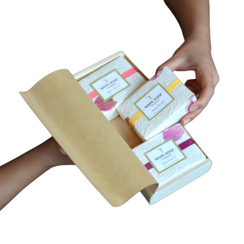 3 Bar Soap Gift Box Vegan and Gluten Free Bar Soaps Napa Soap Company