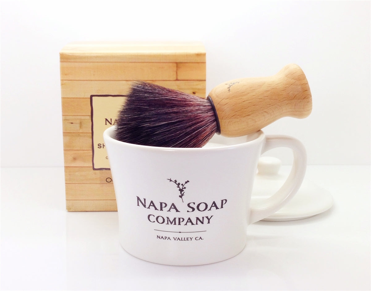 Ceramic Shaving Soap Gift Set - Napa Soap Company
